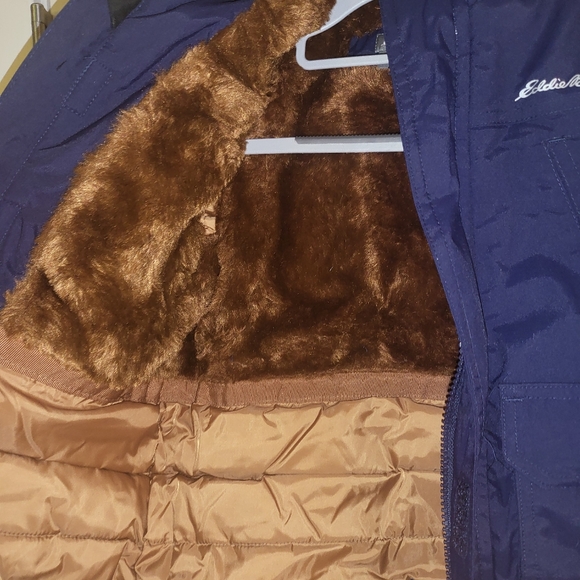 NWT Eddie Bauer Superior Down Parka Toddler Size 2 Navy Blue - Picture 5 of 13